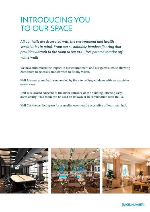 Hotel Event Venue Proposal Template